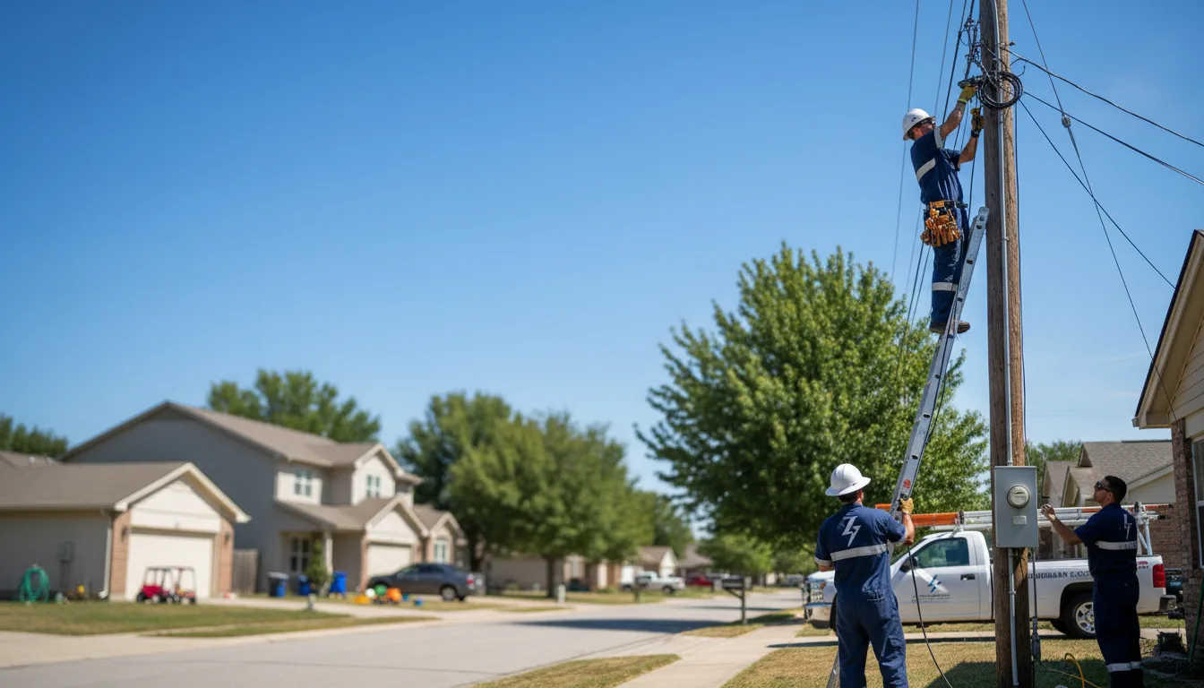Residential electrician providing installation services in Reedsville, WV